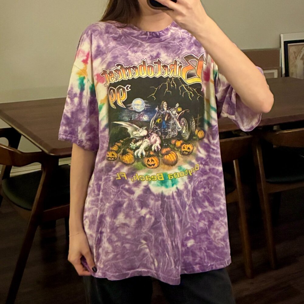 Tie Dye Vintage 1999 Biketoberfest Daytona Shirt